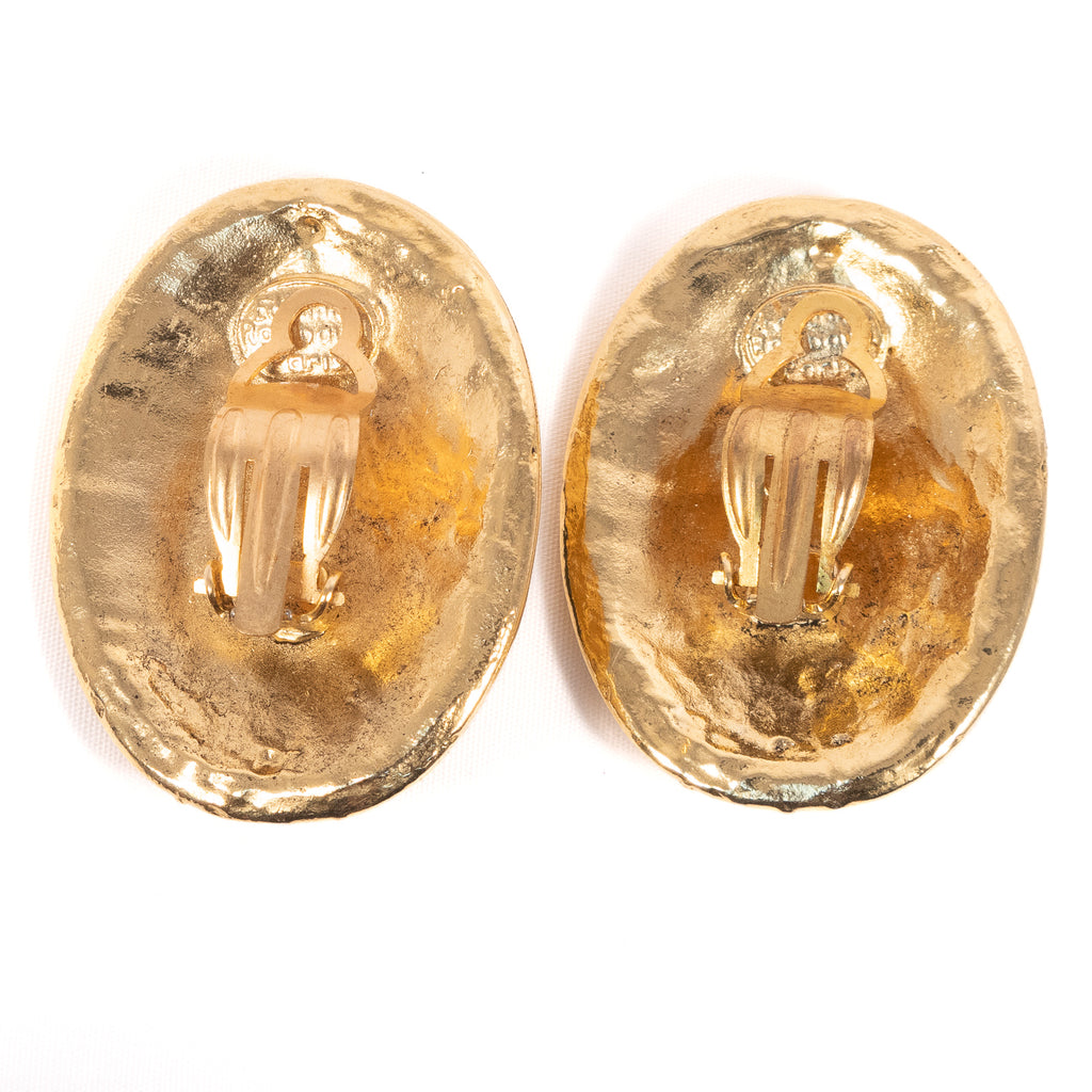 Boucles D'oreilles Édouard Rambaud Paris – Doré, Clips, Occasion