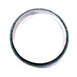 Enamel Bracelet Green and Black Chinese vintage - Rhinestone Rosie