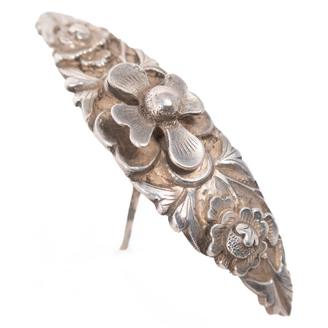 Floral Hairstick Silver