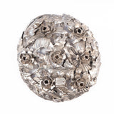 Multi Flower Brooch Sterling Silver