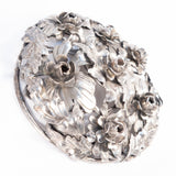 Multi Flower Brooch Sterling Silver