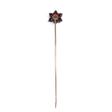 Garnet Flower Stickpin vintage - Rhinestone Rosie