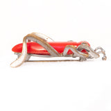 Bakelite Grasshopper Brooch vintage - Rhinestone Rosie