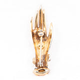 Rhinestone Small Hand Brooch with Ring and Bracelet vintage - Rhinestone Rosie