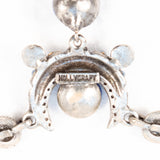 Hollycraft Blue Rhinestone Egyptian Necklace vintage - Rhinestone Rosie