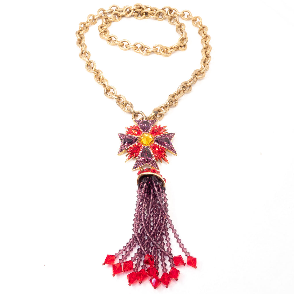 Tassel Necklace by Jay Feinberg – Rhinestone Rosie