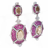 Judith Ripka CZ Earrings vintage - Rhinestone Rosie