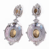 Judith Ripka CZ Earrings vintage - Rhinestone Rosie