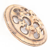 Kalevala Koru Shield Style Bronze Brooch Finland vintage - Rhinestone Rosie