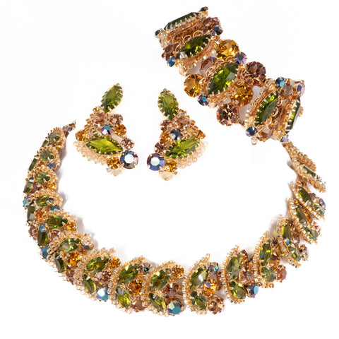 Kramer Green Brown Filigree Set