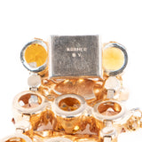 Kramer NY Green Brown Filigree Set vintage - Rhinestone Rosie