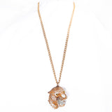 Leopard Necklace by Sarah Coventry vintage - Rhinestone Rosie