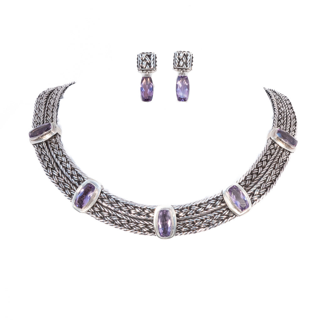 Lori Bonn Sterling Silver Set vintage- Rhinestone Rosie