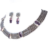 Lori Bonn Sterling Silver Set vintage- Rhinestone Rosie