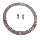 Lori Bonn Sterling Silver Set vintage- Rhinestone Rosie