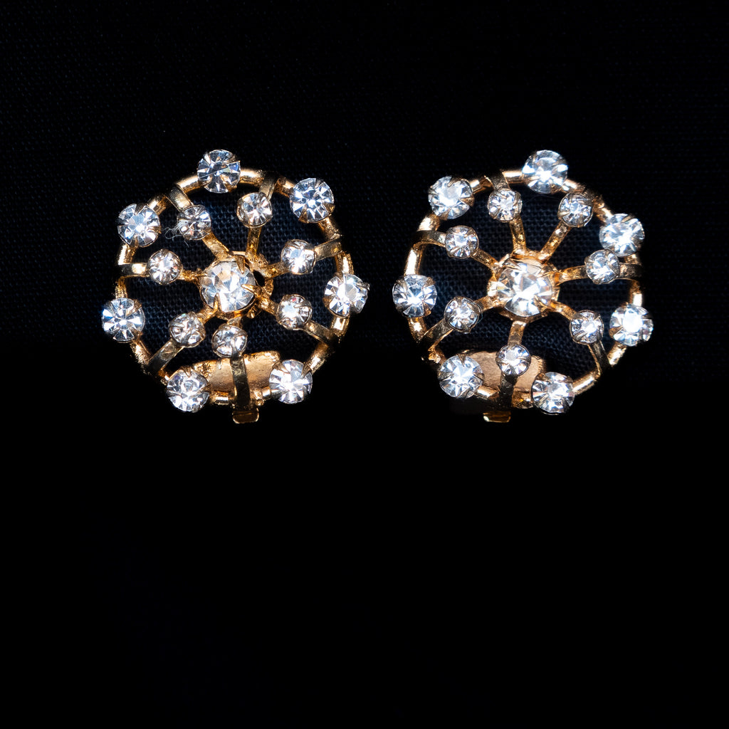 Rhinestone Made in France Earrings vintage - Rhinestone Rosie