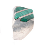 Malachite Inlay Ring Sterling Silver Mexico vintage - Rhinestone Rosie