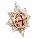 British Army Coldstream Guards Officer's Cap Badge by Jennens and Co. vintage - Rhinestone Rosie
