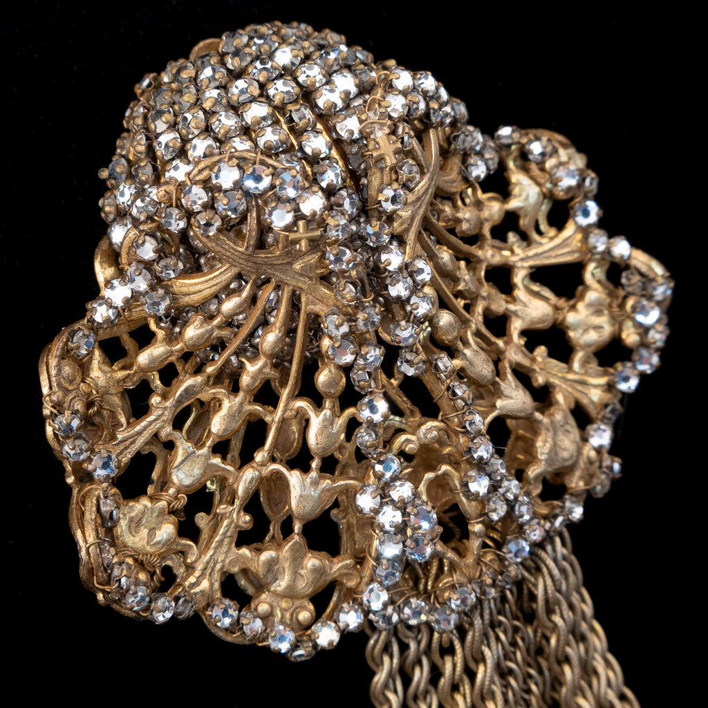 Miriam Haskell Rhinestone Chain Brooch – Rhinestone Rosie