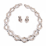 Napier Necklace and Earring Set vintage - Rhinestone Rosie