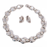 Napier Necklace and Earring Set vintage - Rhinestone Rosie