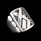Frank Patania Sr. Sterling Silver Ring vintage - Rhinestone Rosie