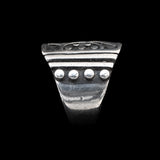 Frank Patania Sr. Sterling Silver Ring vintage - Rhinestone Rosie