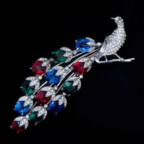 Peacock Brooch