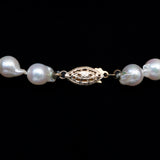 Baroque Pearl Necklace vintage - Rhinestone Rosie