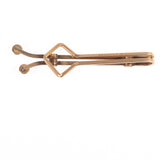 Krementz Tie Clip Purple Cabochons vintage - Rhinestone Rosie