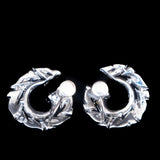 Rhinestone Swirl #29 Earrings vintage - Rhinestone Rosie