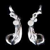 Rhinestone Upsweep Earrings pat1649187 vintage - Rhinestone Rosie