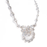 Crystal Glass Open Back Style Necklace - Rhinestone Rosie