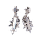 Schoffel Austria Blue Rhinestone Earrings vintage - Rhinestone Rosie