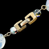 Sherman Aurora Borealis Bead Tassel Necklace vintage - Rhinestone Rosie
