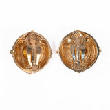 St. John Rivoli Rhinestone Earrings vintage - Rhinestone Rosie