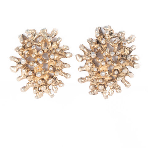 Sterling Silver Abstract Earrings