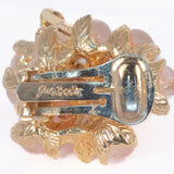 Swoboda Rose Quartz Cluster Earrings vintage - Rhinestone Rosie