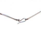 Tigers Eye Sterling Necklace Israel vintage - Rhinestone Rosie