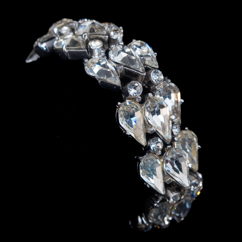 Trifari Rhinestone Bracelet vintage - Rhinestone Rosie