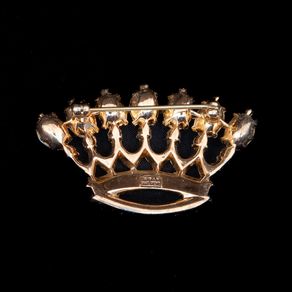 Trifari Crown Brooch – Rhinestone Rosie