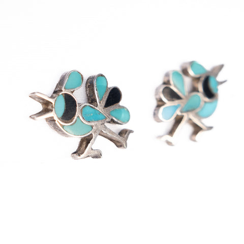 Turquoise Bird Earrings