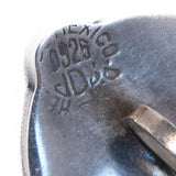 Turquoise Inlay Earrings Sterling Silver Mexico vintage - Rhinestone Rosie