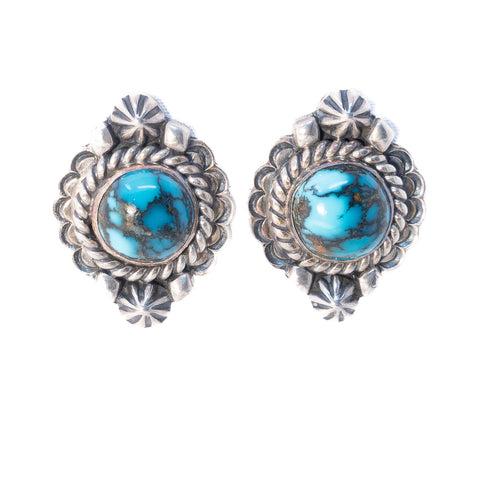 Turquoise Earrings by Jimmy Secatero Navajo