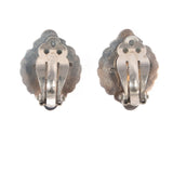 Turquoise Earrings by Jimmy Secatero Sterling Silver - Rhinestone Rosie