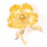 Flower 'Day to Night" Mechanical Brooch by Warner vintage - Rhinestone Rosie
