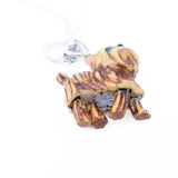 Dog Lovers Diamond Pendant Movable Yorkie Necklace by Bradford Exchange - Rhinestone Rosie