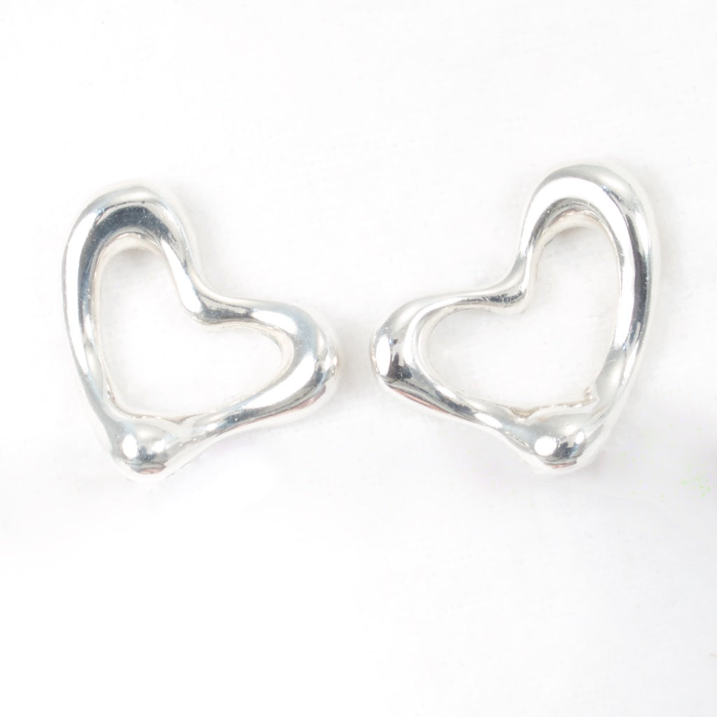 Tiffany & Company Open Heart Earrings with Diamonds - Diamond Exchange USA