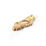 Victorian Etruscan Revival 9ct Gold Locket Brooch with Diamond J&RG  - Rhinestone Rosie