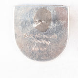 Jim Harrison Navajo Inlaid Turquoise Mosaic Earrings Sterling Silver Vintage - Rhinestone Rosie
